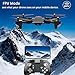 Drone with Camera Live Video, Teeggi VISUO XS809S WiFi FPV RC Quadcopter with 720P HD Camera Foldable Drone for Beginners - Altitude Hold Headless Mode One Key Off/Landing APP Control Long Flight Time
