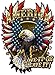 American Bald Eagle American Flag Love it or Leave it. Decal is 6