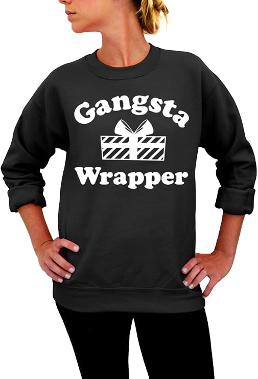 gangsta wrapper ugly christmas sweater