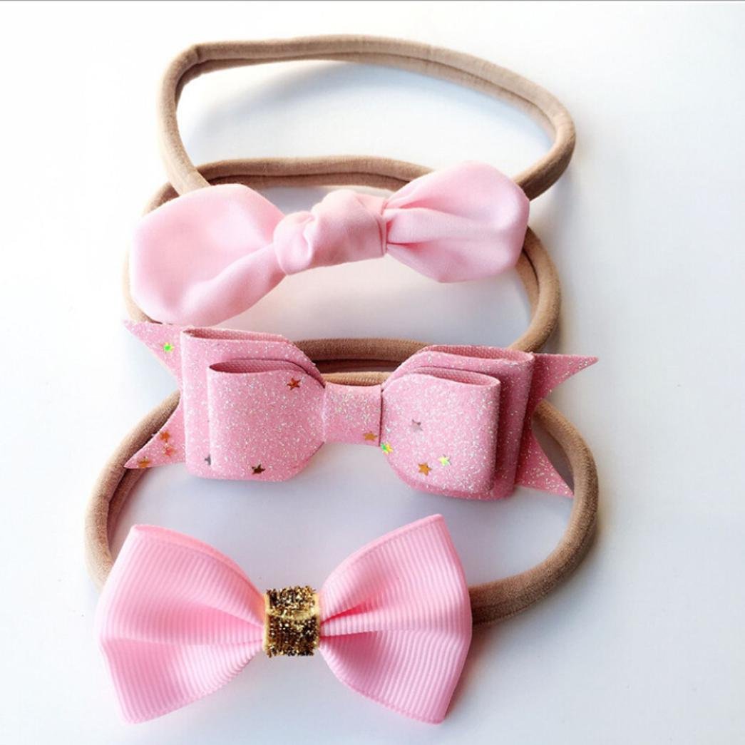 激安本物 ヘアアクセサリ Aribelly Accessory B075swj8c8 ピンク 3pcs ベビーガールズ 海外限定 Www Aiq Aiq Com Mx