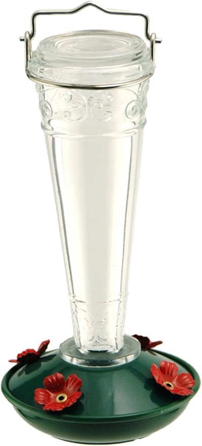 Amazon Com Cherry Valley Feeder 35244w Glass Vintage Hummingbird