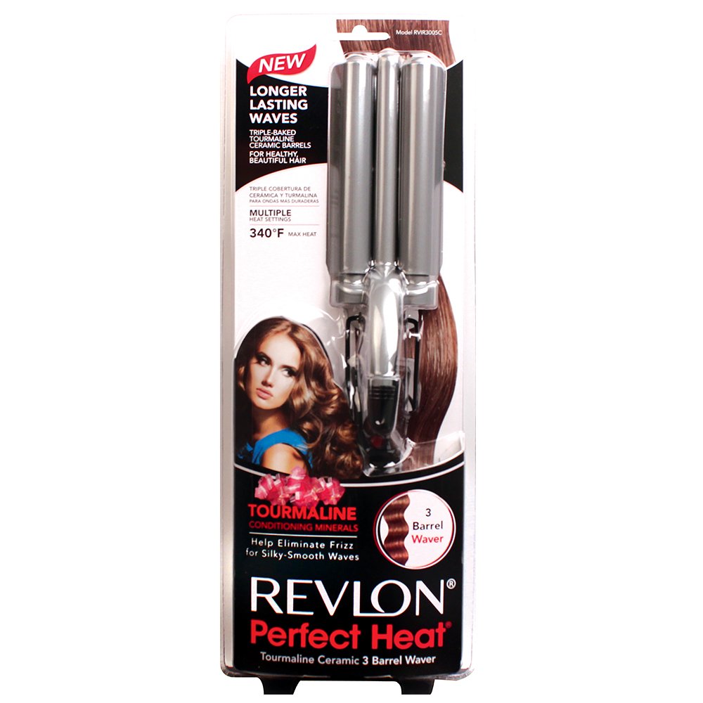 Revlon perfect heat waverv triple 3 Barrel Waver Curling Iron Hair Care