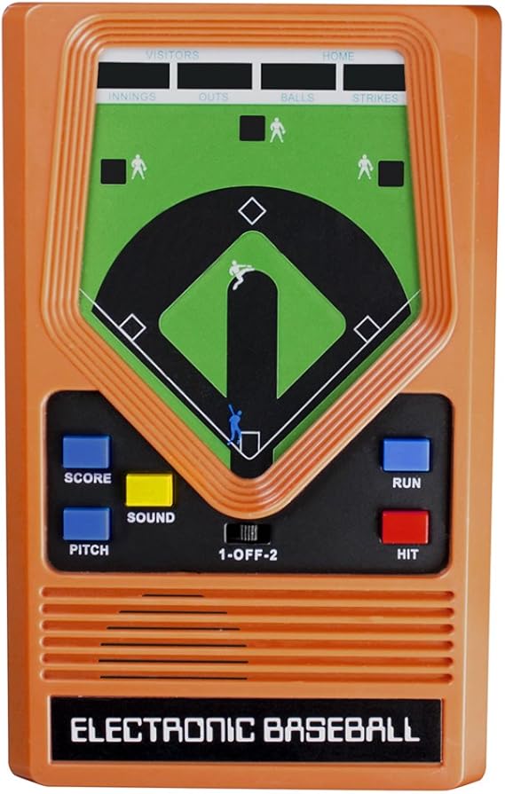 old handheld baseball game