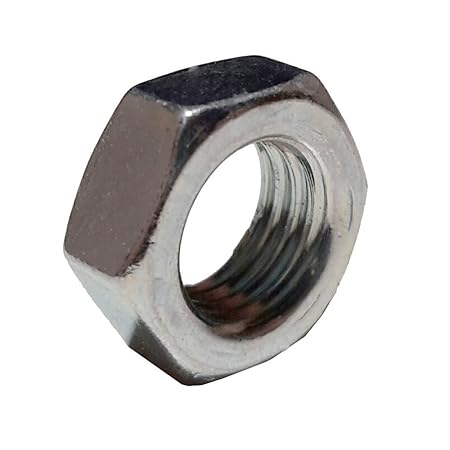 Sechskantmutter M10x1 SW12 » 10 Stück « verzinkt 5mm stark Feingewinde Mutter