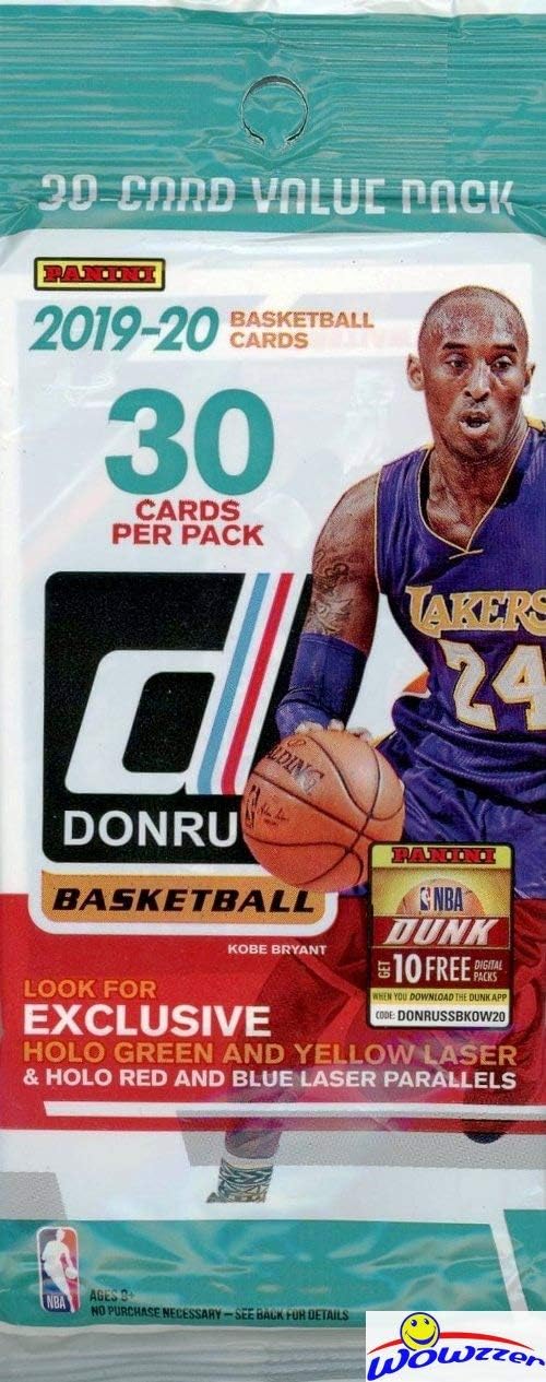 2019/20 Panini Donruss NBA Basketball HUGE Factory Sealed JUMBO FAT Pack with 30 Cards! Look for ROOKIES & AUTOS of ZION WILLIAMSON, Ja Morant, RJ Barrett, Rui Hachimura, Tyler Herro & More! WOWZZER!