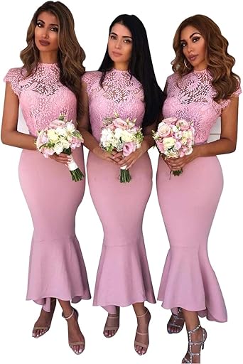 amazon pink bridesmaid dresses