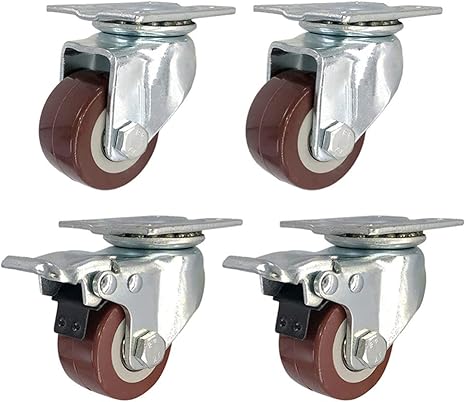 Amazon Co Jp ヘビーデューティーキャスター 家具用キャスター 産業用キャスター4個パック 自在キャスターホイール シングルホイール容量100 130 Kg Diy 工具 ガーデン