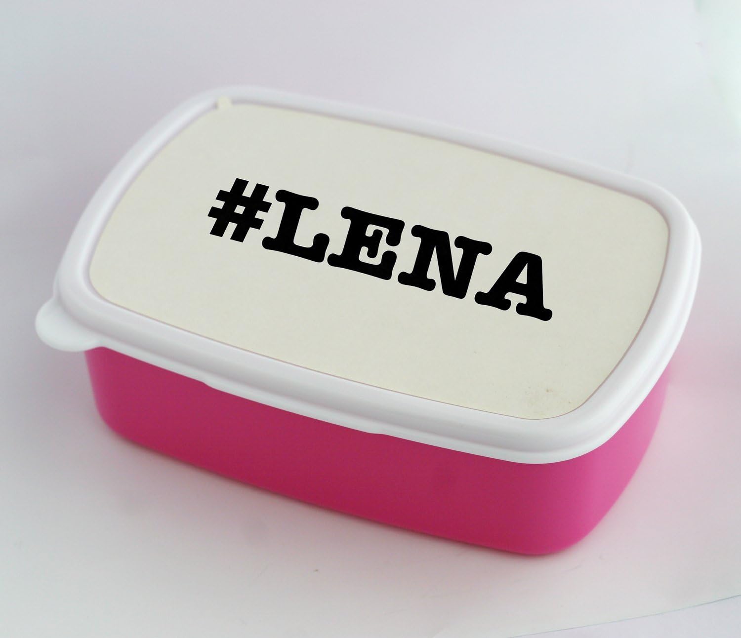 Apodos Lena apodo Hashtag caja de almuerzo rosa: Amazon.es: Hogar