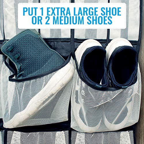 image for SOFTaCARE Over The Door Shoe Organizer - 31 Pockets - Best Shoe Holder
