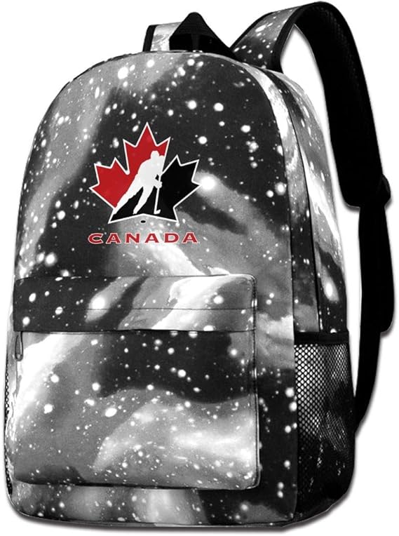 Canada National Ice Hockey Team Logo Galaxy Casual Daypack Unisex