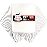 Board Geeks 25 Pack Dry Erase Lapboards 9 inch by 12 inch Large Whiteboard White Board Set Great for Teachers, Students, Children, Classroom Reusable, Durable, Portable, Single Sided Whiteboard