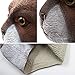 Deluxe Novelty Halloween Costume Party Latex Animal Cat Head Mask Black (brown)