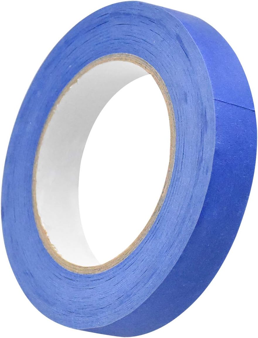 wangjiangda Masking Tape Blue Masking Tape for Painting Premium Masking Tape for Artist Easy Removal Tape middle Adhesive Painters Paper for Decorating Crafts 20mm*50m - Image 3