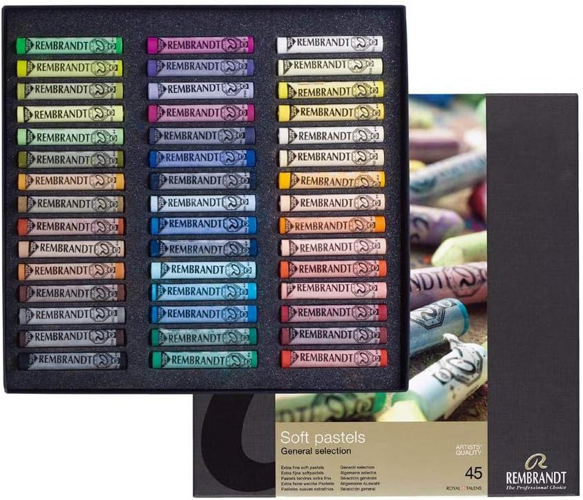 Rembrandt Caja de 45 tizas pastel blandas: Amazon.es: Juguetes y juegos