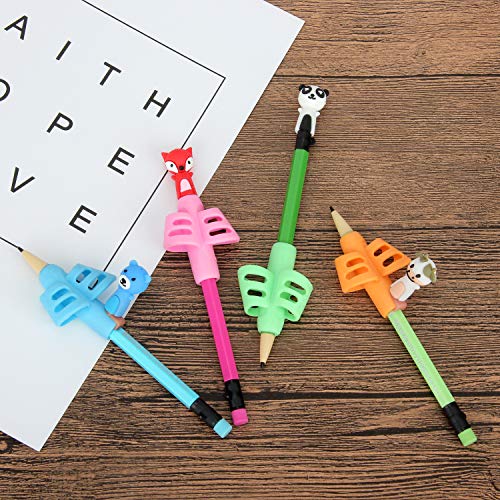 Colovis Pencil Grips,Upgraded Pencil Grips for Kids Handwriting,Pack of 12 Writing Aid Grips for Kids, School Supplies for Kids,Bonus with 8 Pencil Grip Clips.