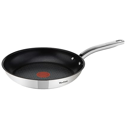 Tefal Sarten induccion, Acero Inoxidable, Plateado, 28_cm: Amazon.es ...