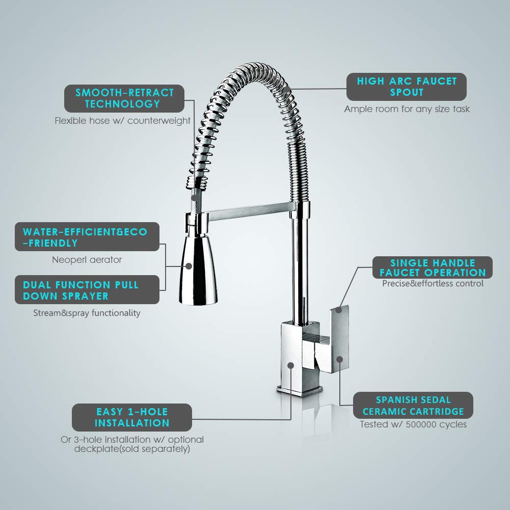 Tools Home Improvement Heatgene Sink Faucet Spring Kitchen