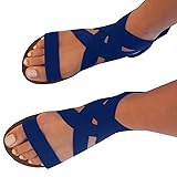 Womens Flats Sandals Open Toe Ankle Straps