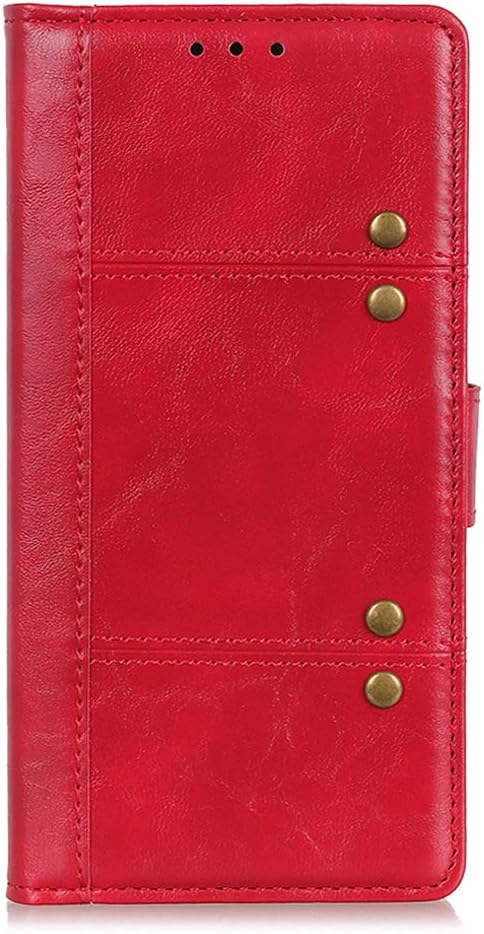 TOTOOSE Case for Samsung Galaxy A20s, Luxury PU Leather Wallet Case [Kickstand Feature] Flip Folio Cover with [Card Slots] for Samsung Galaxy A20s - Red