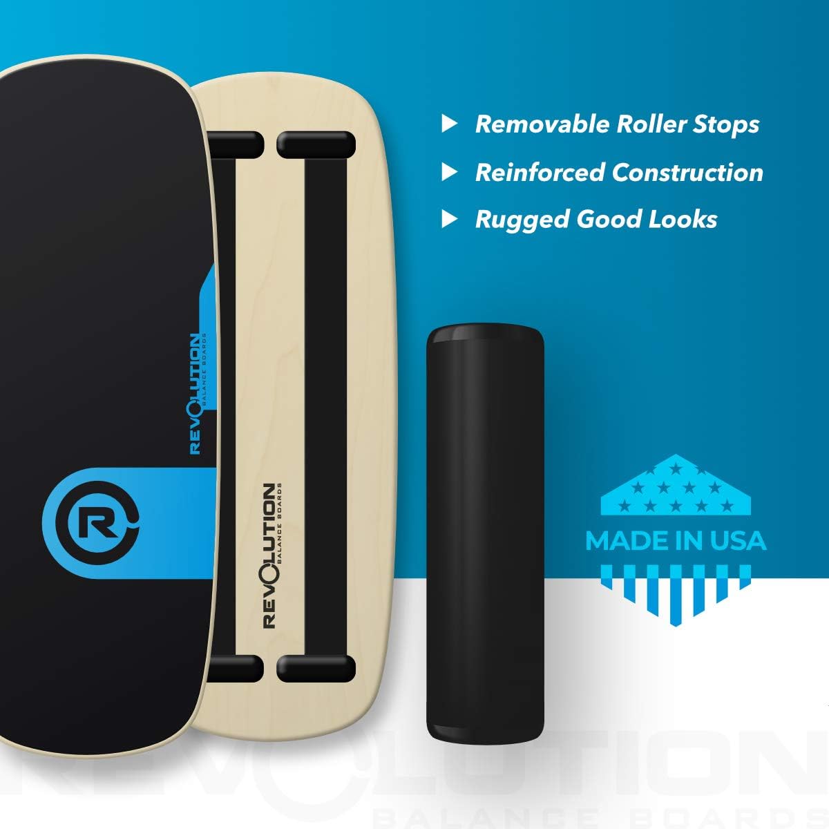 Revolution 101 Balance Board Trainer (Blue) : Sports & Outdoors