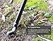 ORIENTOOLS Warren Hoe Winged Weeder 3 Section Handle with Large Blade, Black, 57-inch