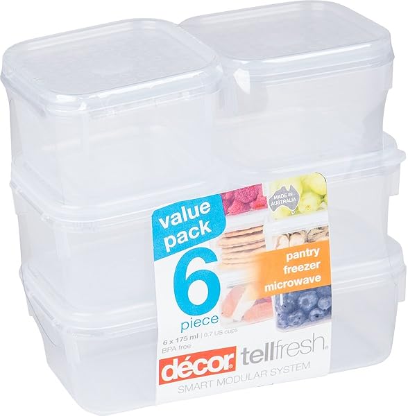 Decor Food Storage Container 500 Ml Oblong Pack Of 3 Amazon