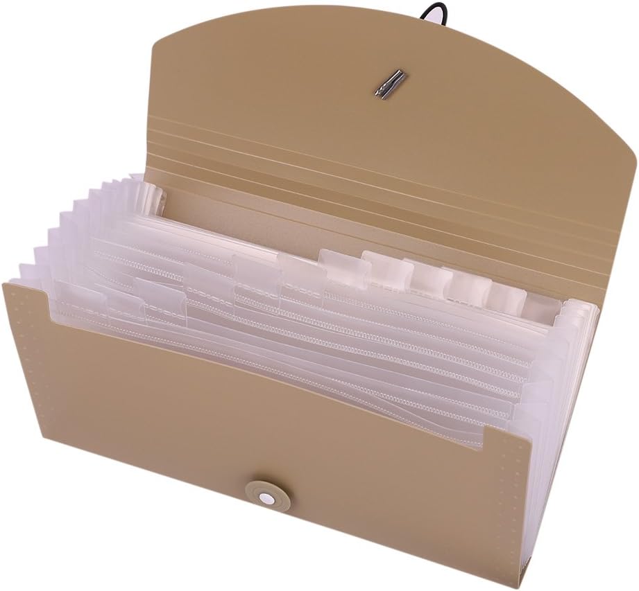 IBLUELOVER Accordion File Folder Receipt Organiser File Pockets Mini Expanding File Bills