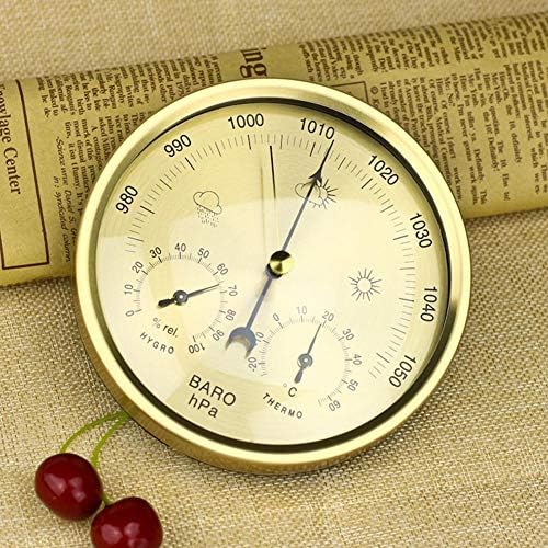 Hiplle 3-in-1 Indoor and Outdoor Thermometer Barometer Humidity Tester air Pressure Gauge for air Pressure, Temperature, Humidity Measurement