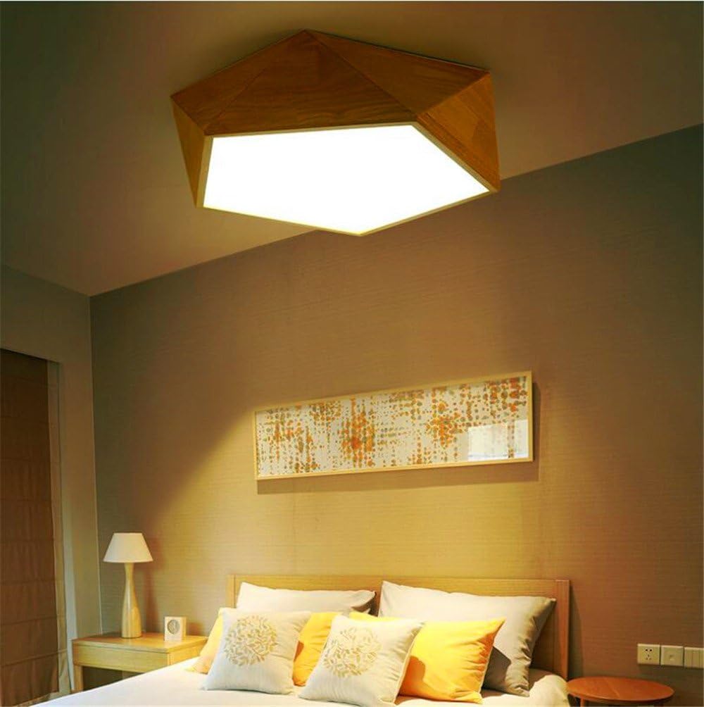 HXDZL Modern Flush Mount Ceiling Light Fixture Solid Wood Ceiling Lights for Children's Room,Bedroom,Living Room 420*110mm