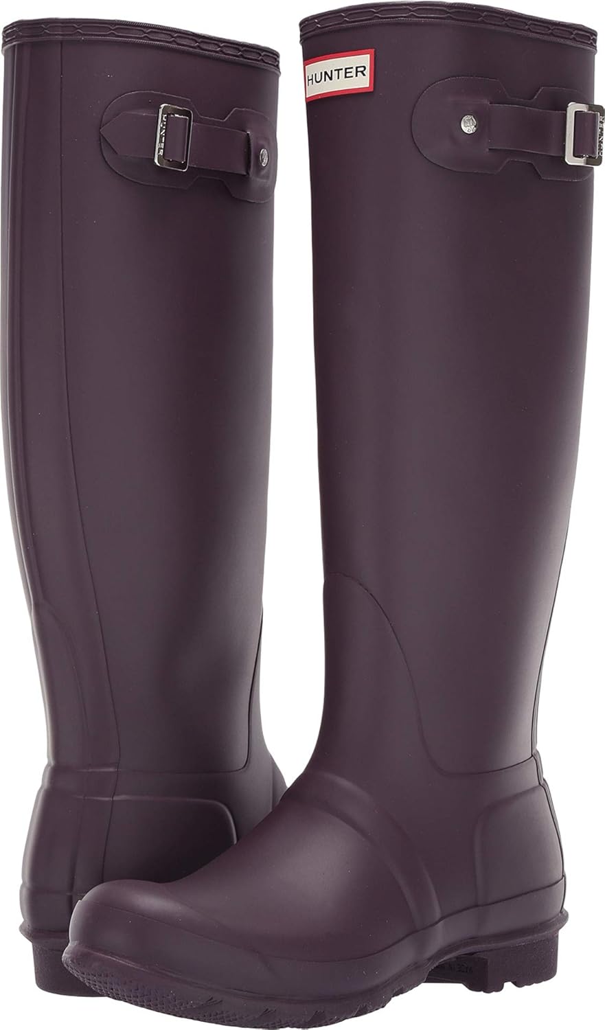 tall black hunter boots