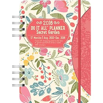 Orange Circle Studio 17-Month 2016 Do It All Planner, Secret Garden Orange Circle Studio 17-Month 2016 Do It All Planner, Secret Garden