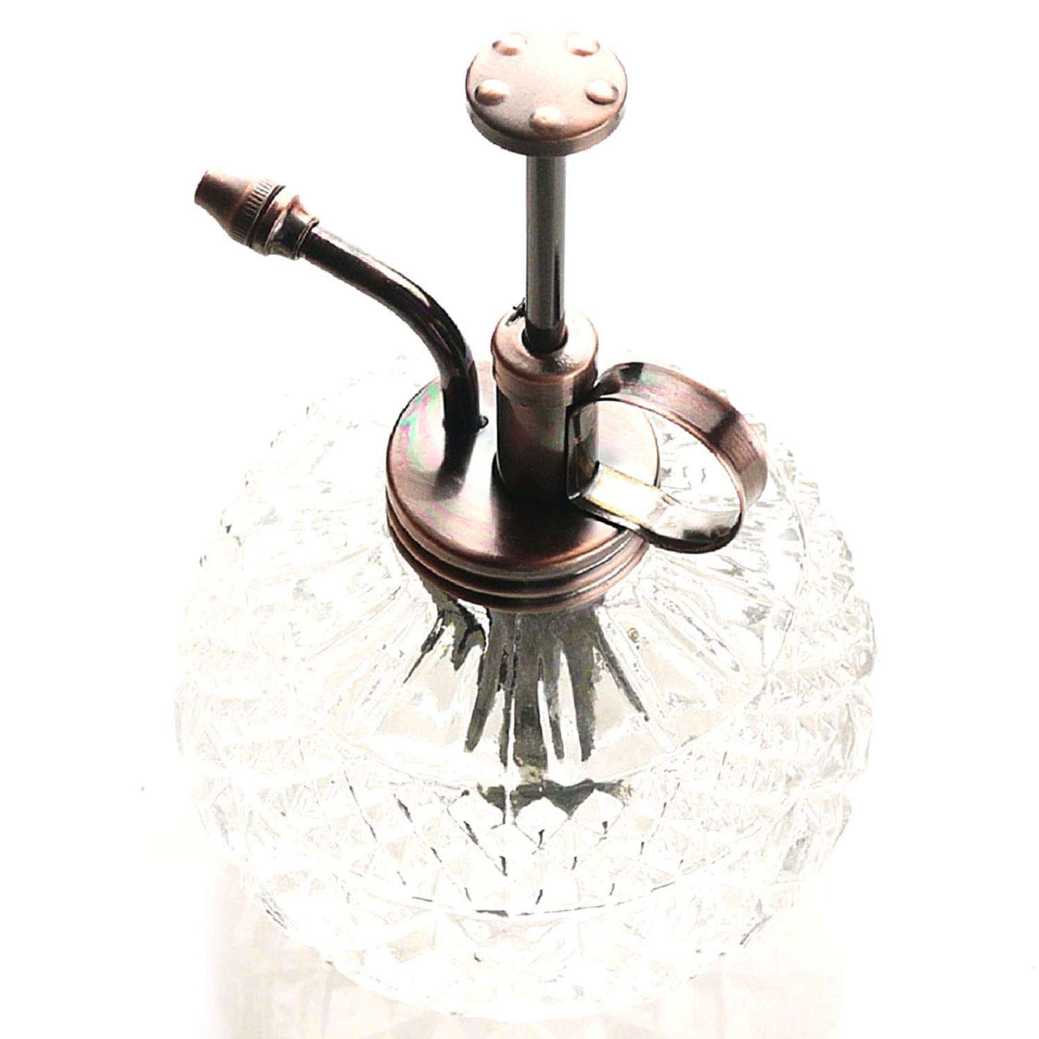 Purismus-Stil Pflanze Mister- Klare Glas Flasche & Messing ...