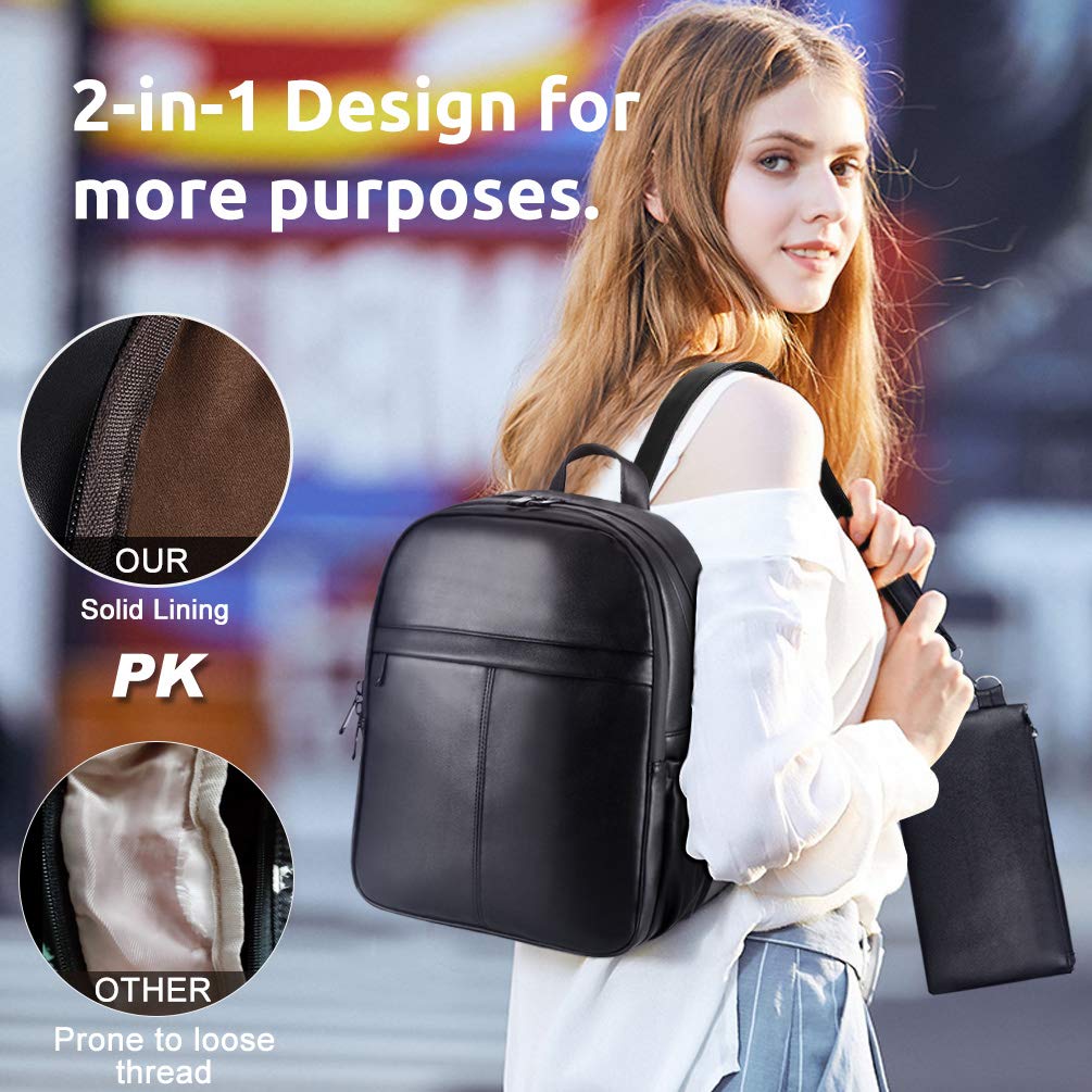 VBIGER Women Backpack Purse School Bag Shoulder Bag Girls Ladies Waterproof Fashion Handbag Black