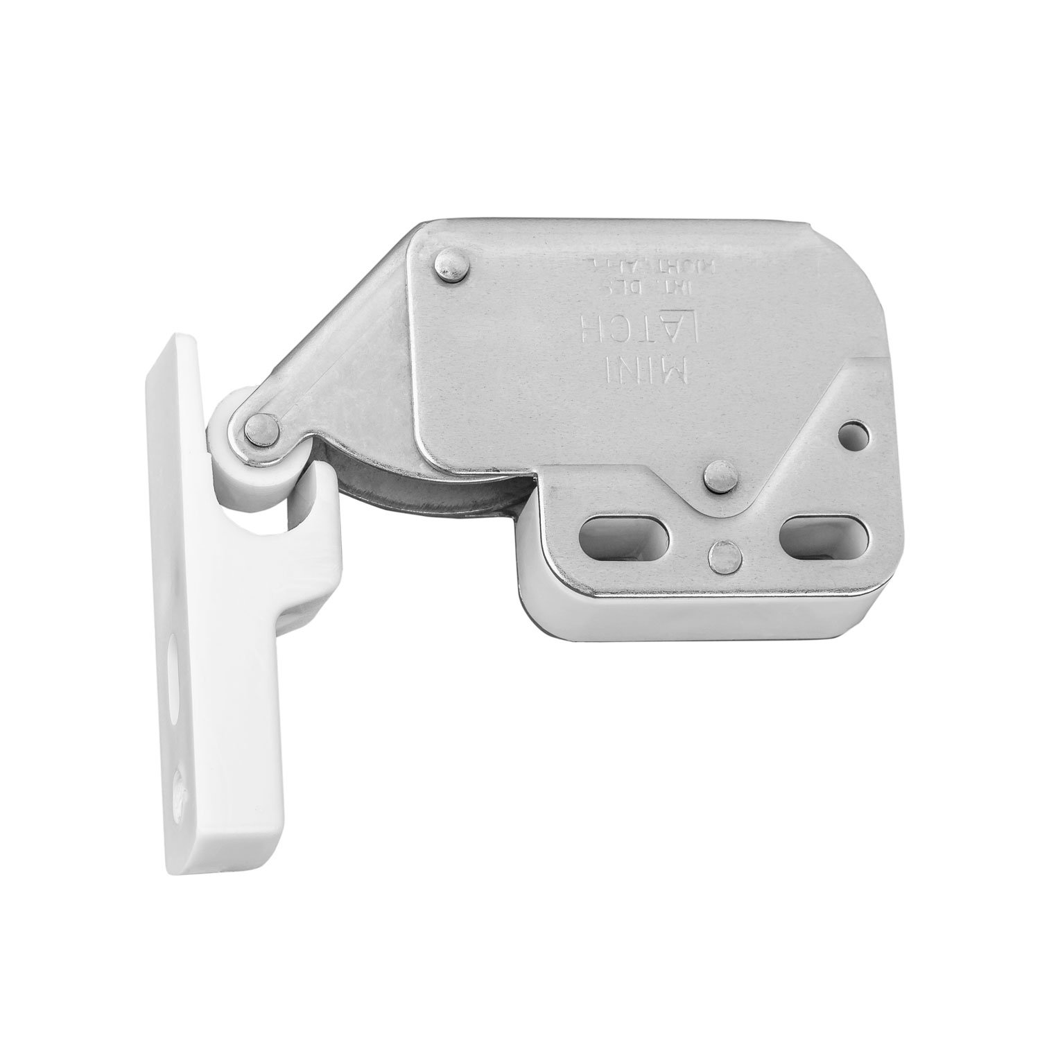 100 Stück Möbelbeschläge Türschnapper Stahl vernickelt verstärkte