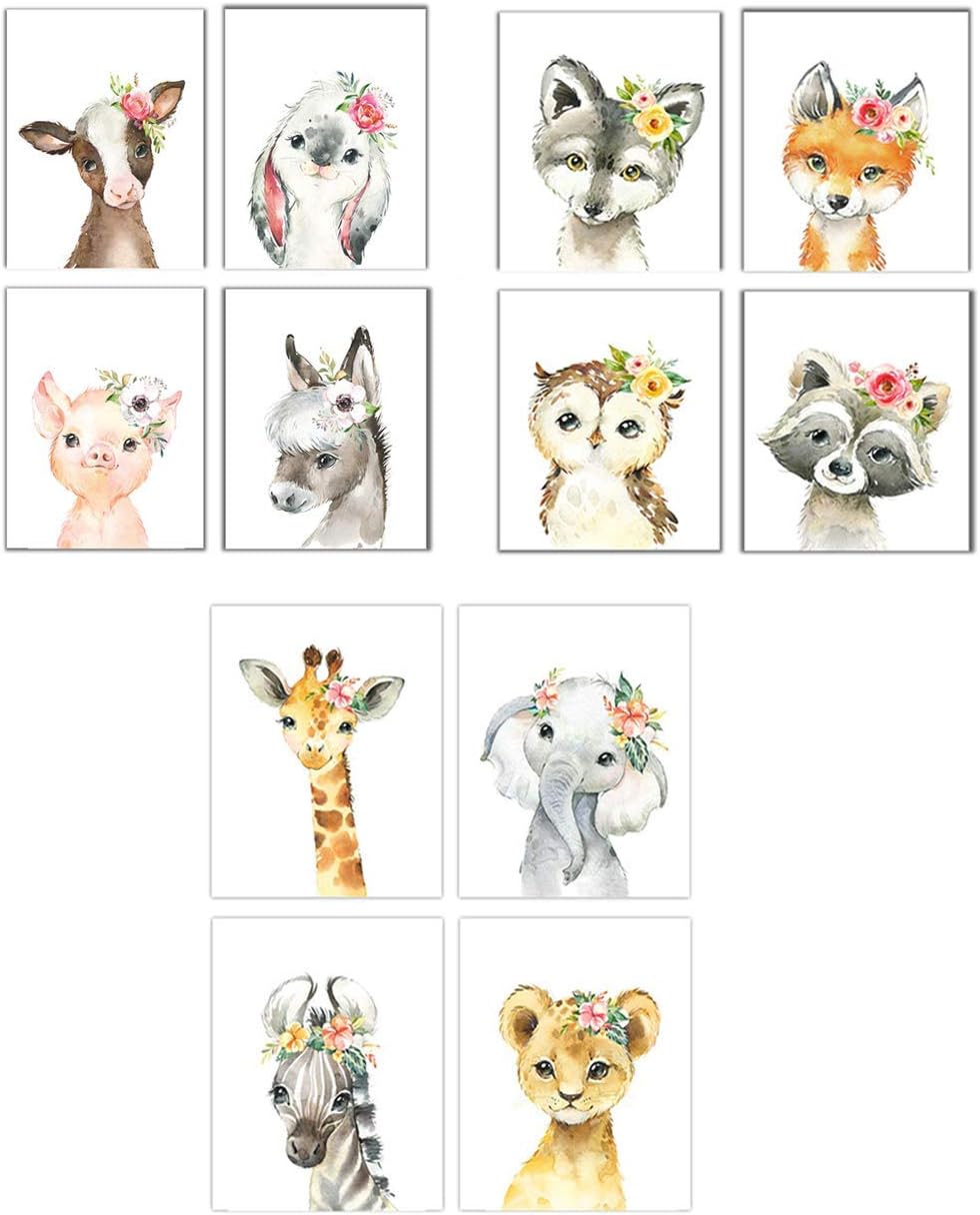 nursery watercolor prints