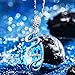 QIANSE Women Necklaces Gifts Venice Dream Ocean Blue Pendant Necklace Made with Crystal, Women Fashion Necklace Jewelry, Christmas Gifts for Her