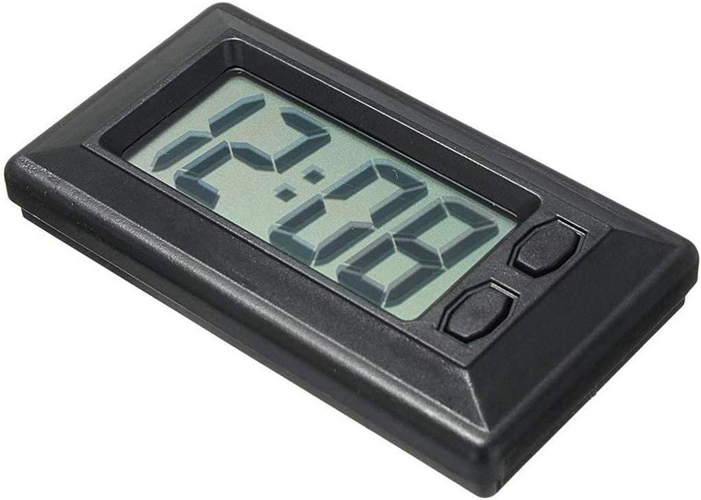 Kiorc Ultra-Thin LCD Digital Display Dashboard Clock with Calendar Dashboard Clock