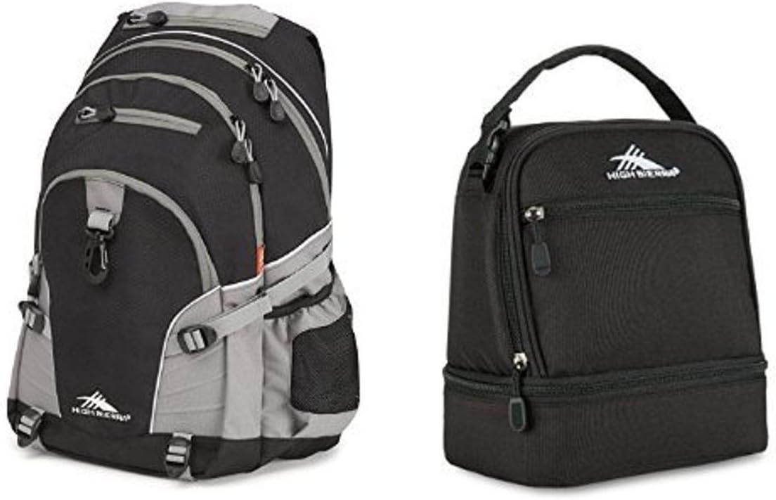 high sierra stacked compartment lunch bag
