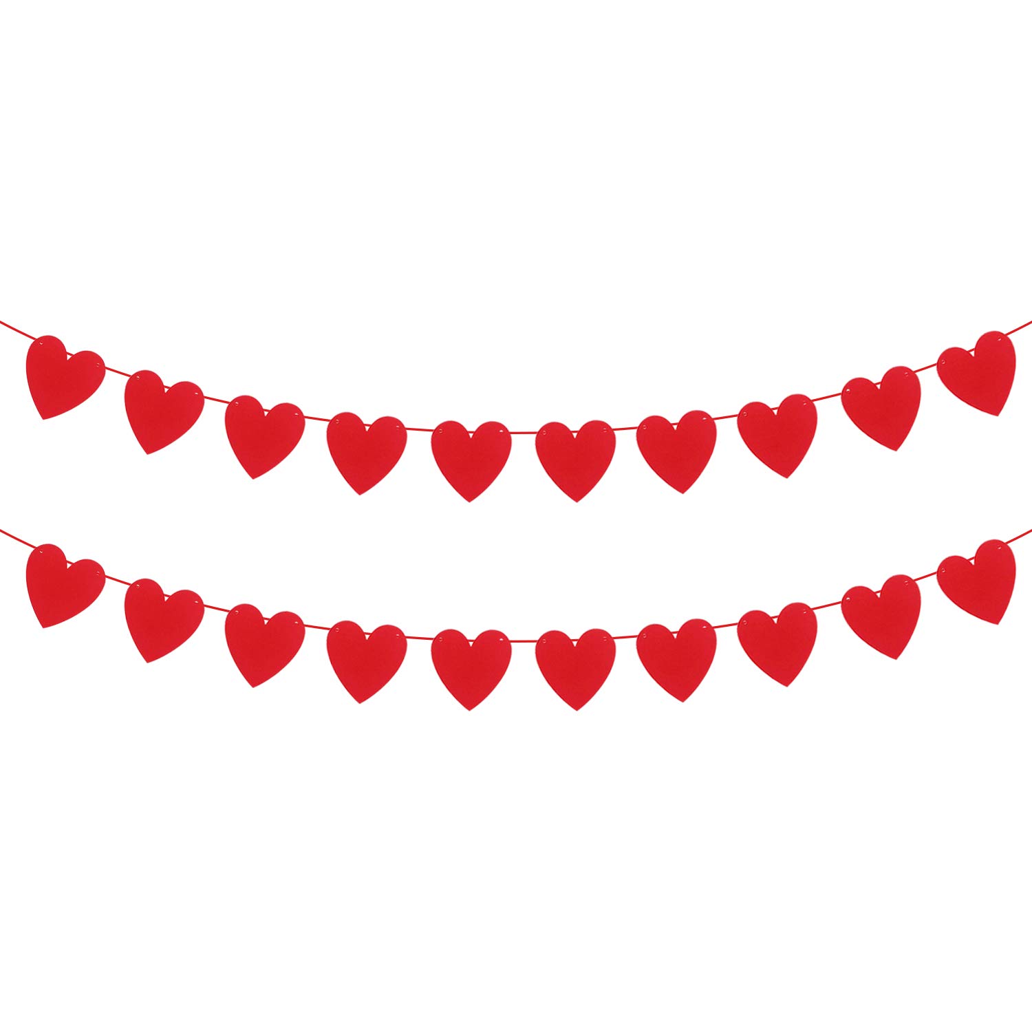 Katchon Felt Heart Garland Banner No Diy Valentines Day Banner