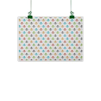 Amazon Com Josepsh Hanging Painting Anchor Retro Style Icons Of