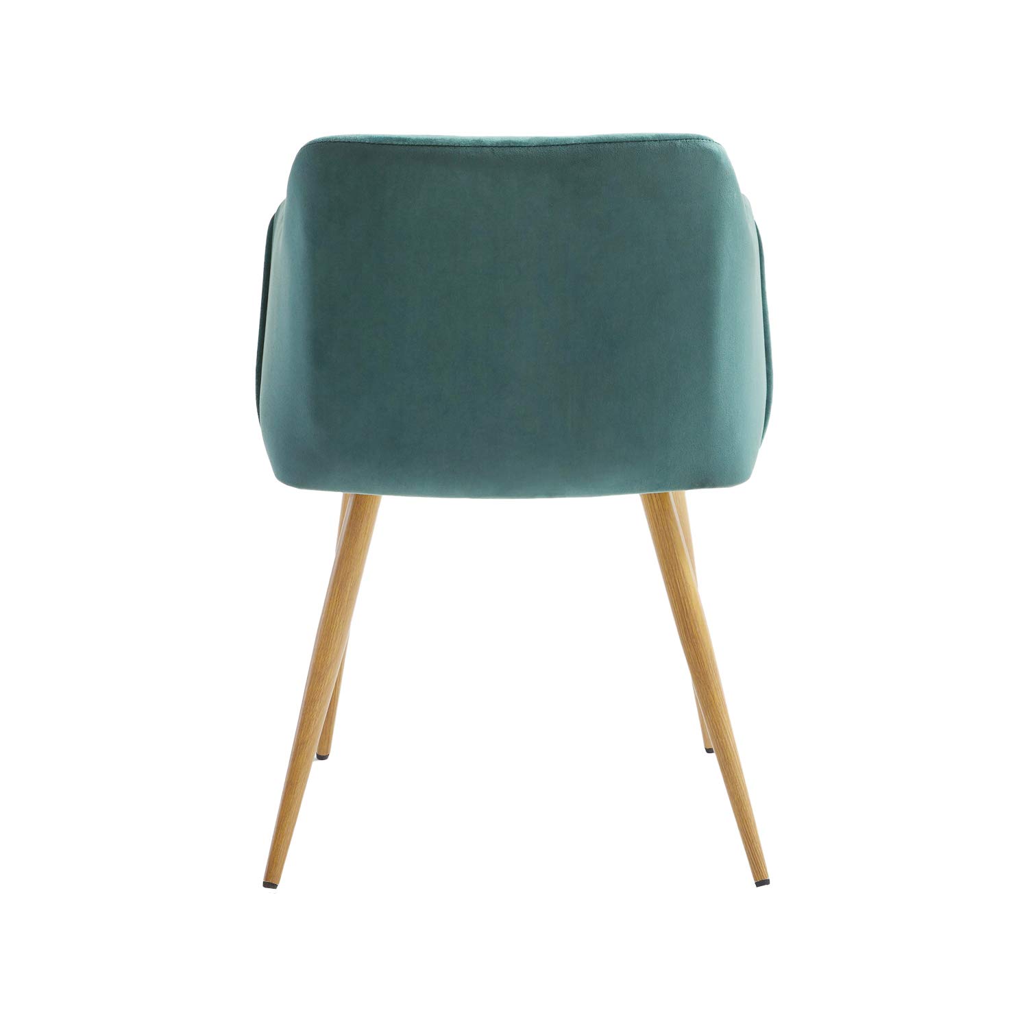 Silla de Comedor Set de 4 Diseño Unico Asiento de Tela Velvet Patas de