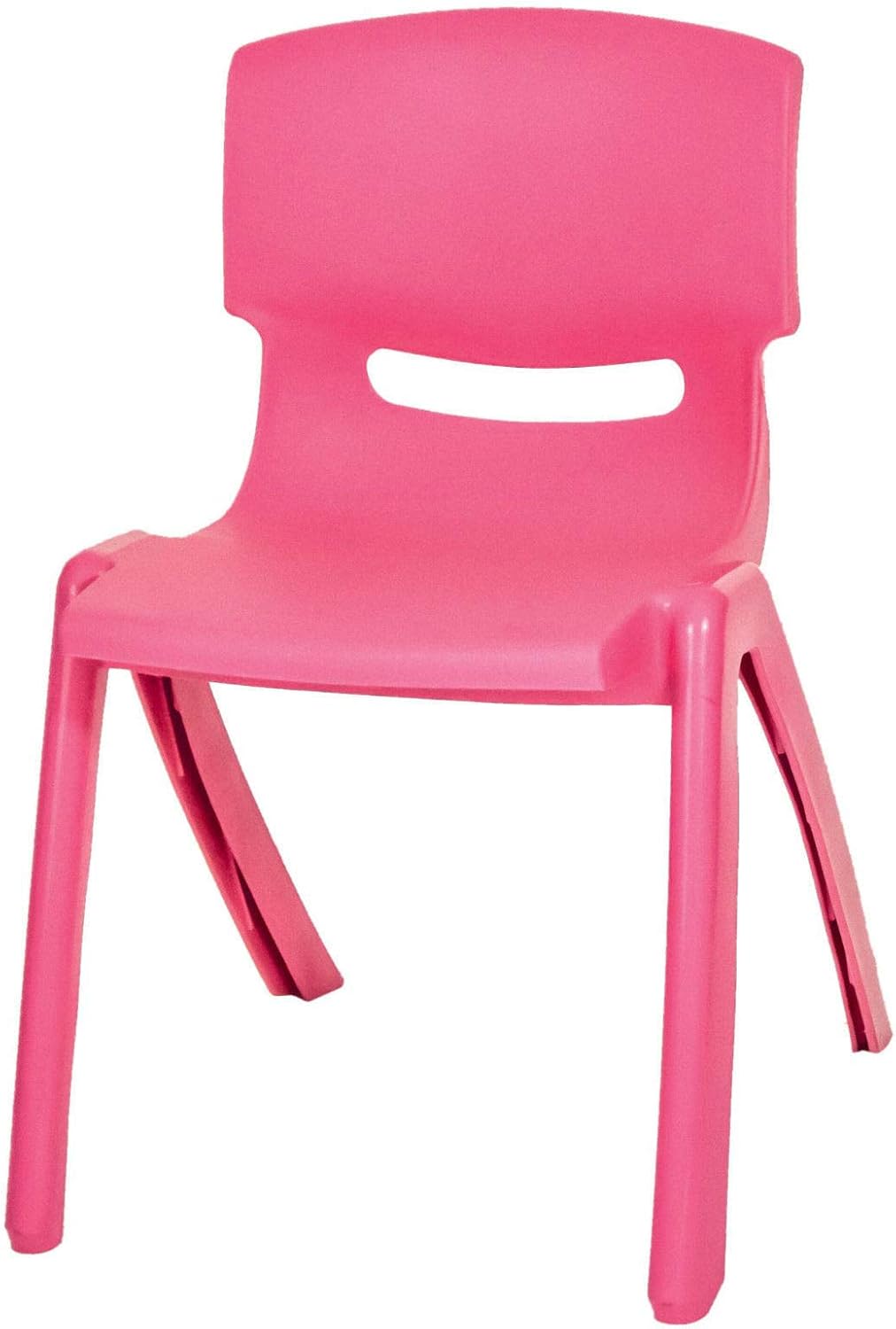east2eden Pink Stackable Kids Children Plastic Chair Amazon.co.uk