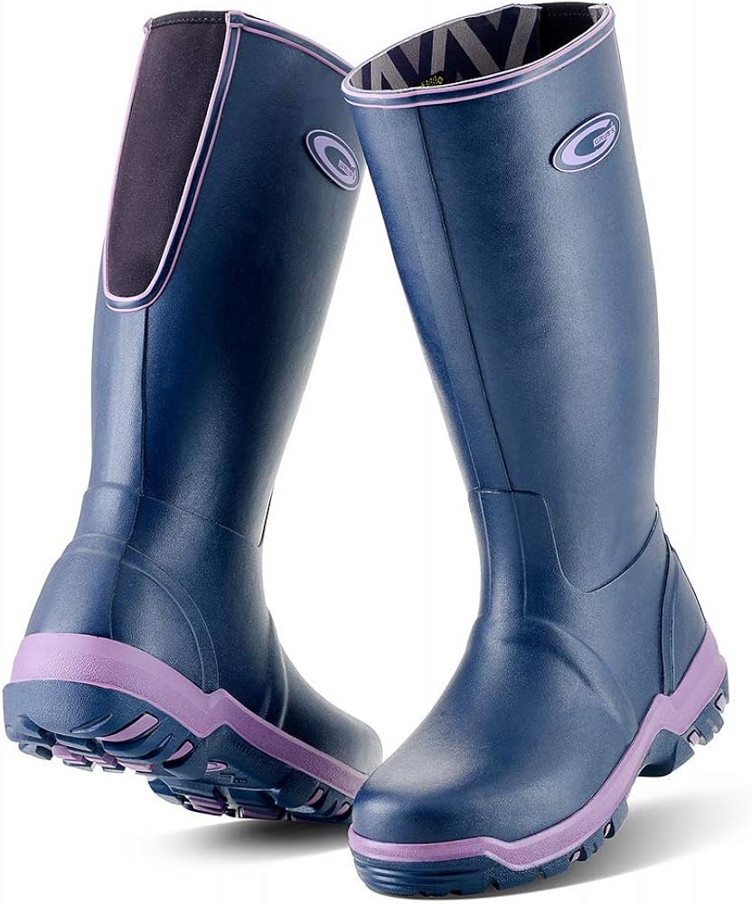 Grubs Rainline Wellington Boot (UK 6, Aubergine) Amazon.co.uk Shoes