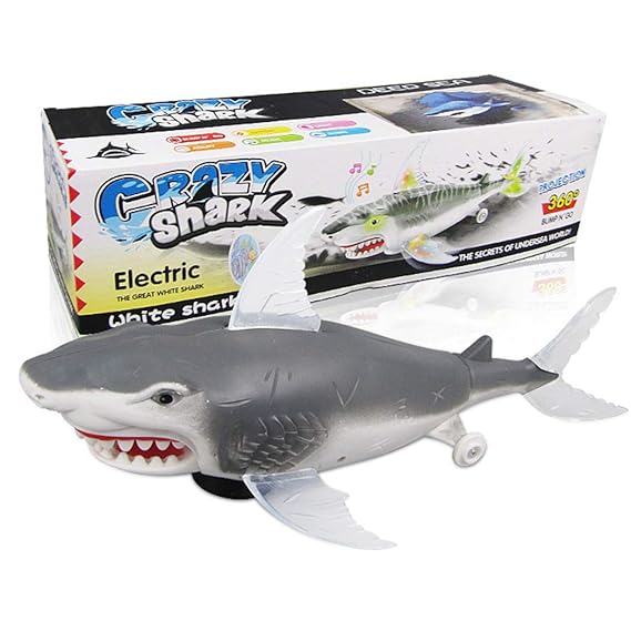 boxoon Electric Shark Toy Realistic Light Creative Projector Electronic