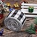 URATOT Christmas Gift Wrapping Plaid Burlap Ribbon Christmas Gingham Wired Ribbon for Christmas Tree Crafts Decoration, Floral Bows Craft