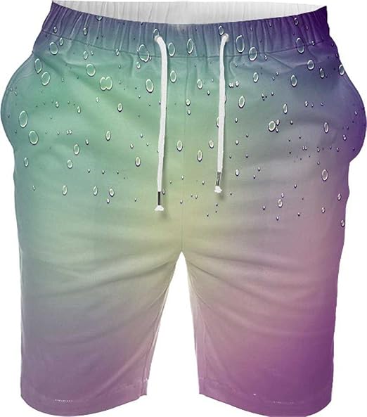 Amazon Bubbles On The Top 水着メンズサーフパンツソリッドウォーターシーウィードパンツシーパンハーフパンツ オリジナルプリント 通販