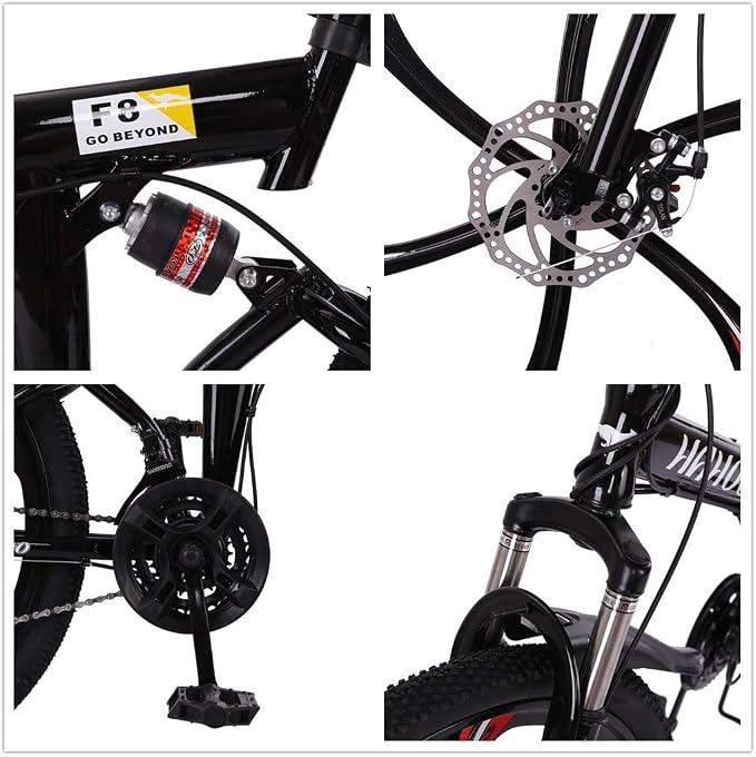 TOUNTLETS Mountain Folding Non Slip Bicycles