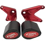 Semspeed CNC Aluminum Alloy Motorcycle Anti-fall Stick,Frame Sliders Motorcycle Falling Protector for CBR650F 2014-2018. (Red)