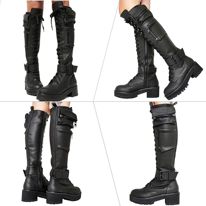 MEILIYA Military Zipper Hidden Platform