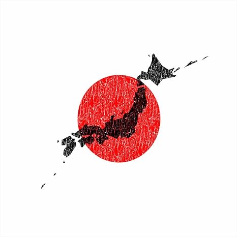 Amazon ポスター ウォールステッカー 正方形 シール式ステッカー 飾り 60 60cm Msize 壁 インテリア おしゃれ 剥がせる Wall Sticker Poster 日本 地図 日の丸 ウォールステッカー オンライン通販